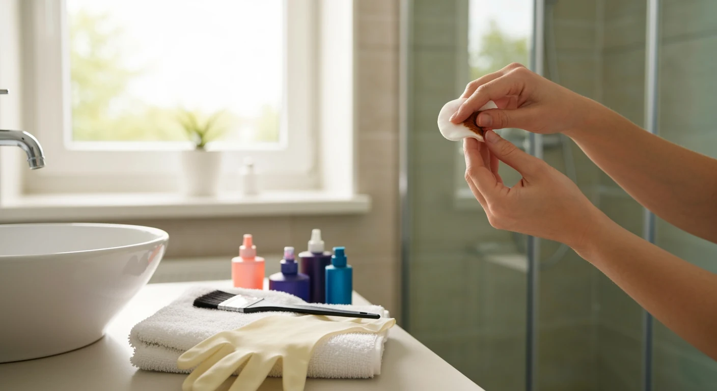 Tache de coloration : enlever les traces sur la peau, les vêtements et le lavabo